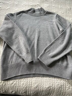 Old Navy Light Gray Mock Neck Sweater
